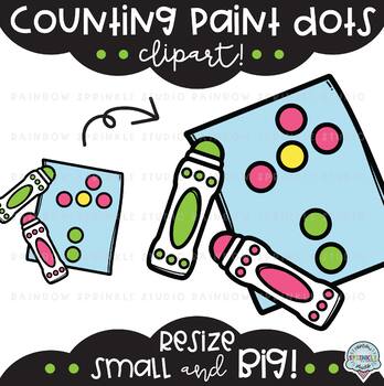 Counting Paint Dots Clipart - Image 3