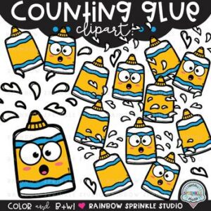 Counting Glue Clipart