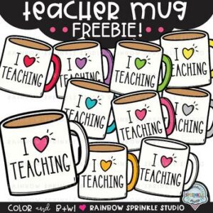 Teacher Mug Clipart FREEBIE!