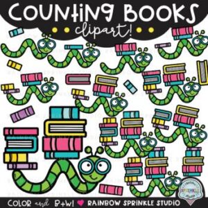 Counting Books Clipart