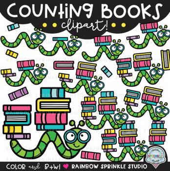 Counting Books Clipart