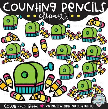 Counting Pencils Clipart