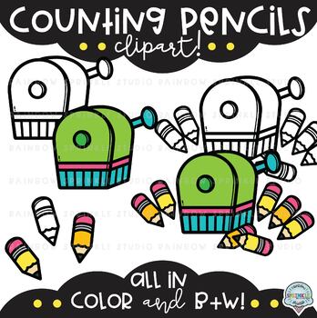 Counting Pencils Clipart - Image 2