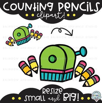 Counting Pencils Clipart - Image 3