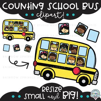 Counting School Bus Clipart - Image 3