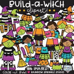 Build a Witch Clipart