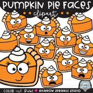 Pumpkin Pie Faces Clipart