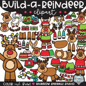 Build a Reindeer Clipart