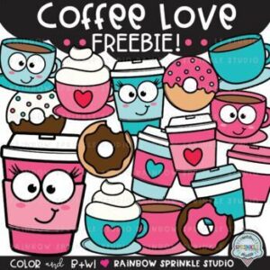 Coffee Love Clipart FREEBIE!