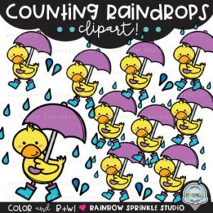 Counting Raindrops Clipart