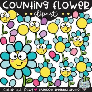 Counting Flower Clipart