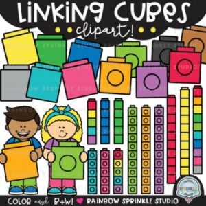 Linking Cubes Clipart MEGA Set