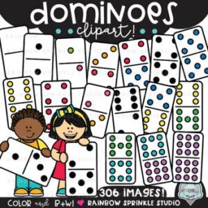 Dominoes Clipart MEGA Set