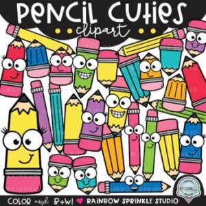 Pencil Cuties Clipart