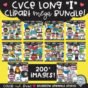 CVCE Long I Clipart MEGA Set