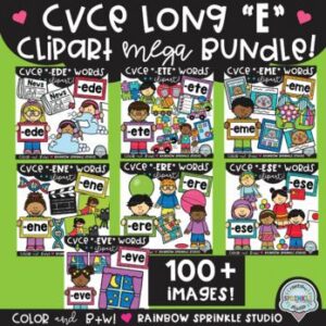 CVCE Long E Clipart MEGA Set