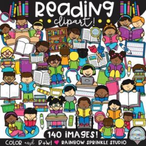 Reading Clipart MEGA Set!