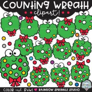 Counting Wreath Clipart
