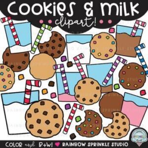 Cookies and Milk Clipart