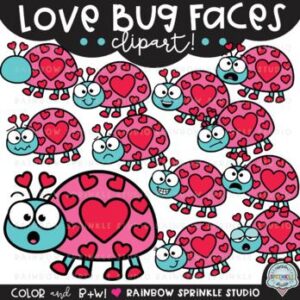 Love Bug Faces Clipart