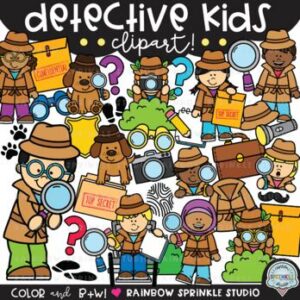 Detective Kids Clipart