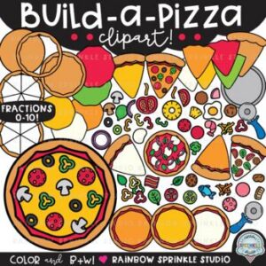 Build a Pizza Clipart MEGA Set!