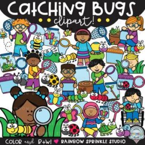 Catching Bugs Clipart
