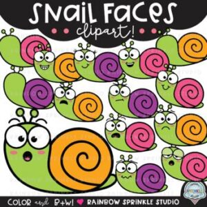 Snail Faces Clipart