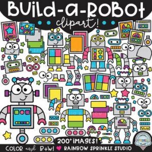 Build a Robot Clipart MEGA Set!