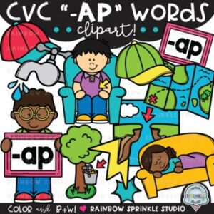 CVC Clipart '-AP' Word Family