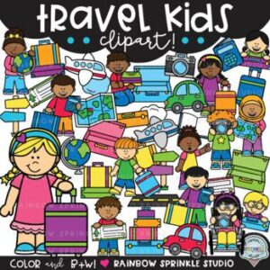 Travel Kids Clipart