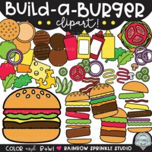 Build a Burger Clipart MEGA Set!