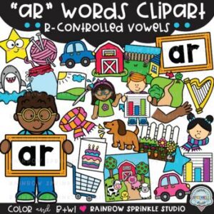 AR Words R-Controlled Vowels Clipart