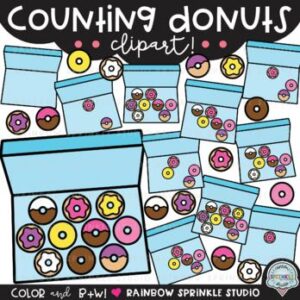 Counting Donuts Clipart