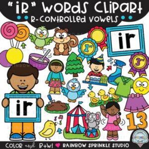 IR Words R-Controlled Vowels Clipart
