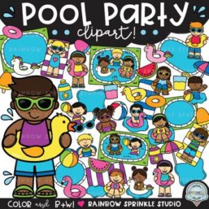 Pool Party Clipart
