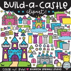 Build a Castle Clipart MEGA Set!