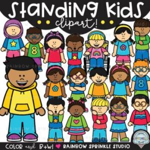 Standing Kids Clipart