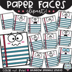 Paper Faces Clipart