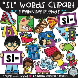 SL Words Clipart