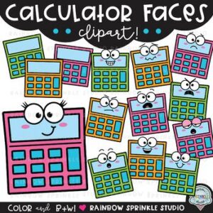 Calculator Faces Clipart