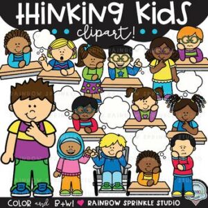 Thinking Kids Clipart