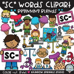 SC Words Clipart
