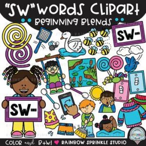 SW Words Clipart