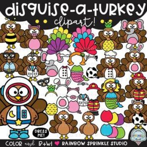 Disguise a Turkey Clipart