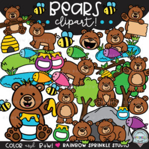 Bears Clipart Mega Set!