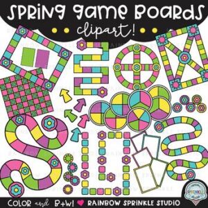 Spring Gameboard Clipart!