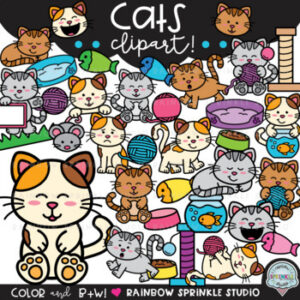 Cats Clipart Mega Set!