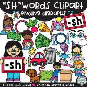 SH Words Clipart