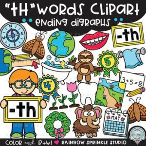 TH Words Clipart